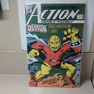 DC Comics Action Comics Weekly with Demon Etrigan - Red and Yellow Cover #638